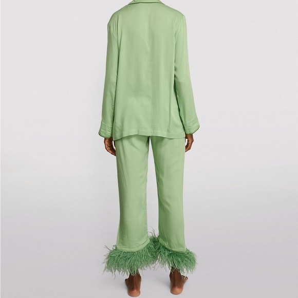 NWT Sleeper Mint Green Button Front Pajama Top Oversized sz Small - Picture 6 of 9